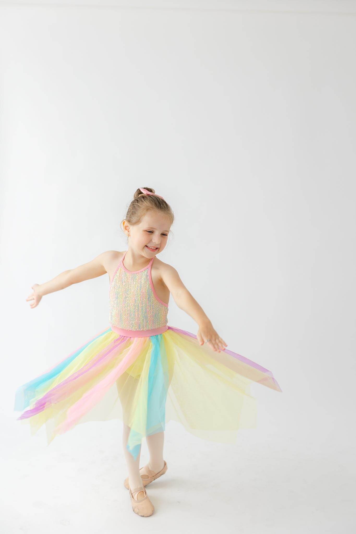 Young dancer practicing ballet at Coastal Performance Dance Academy, one of the top Savannah dance schools